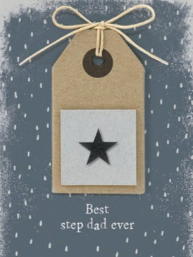 'Best step dad ever' Card - East of India image 1