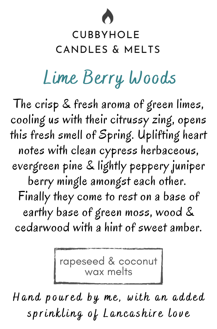 Lime Berry Woods Natural Wax Melts image 3