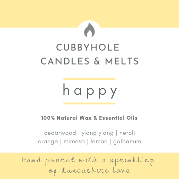 'Happy' Natural Wax Melts - Wellbeing Collection image 1