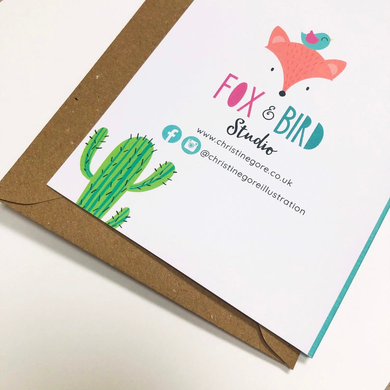 Fox and Bird Card image 2