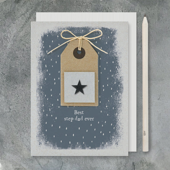 'Best step dad ever' Card - East of India image 0