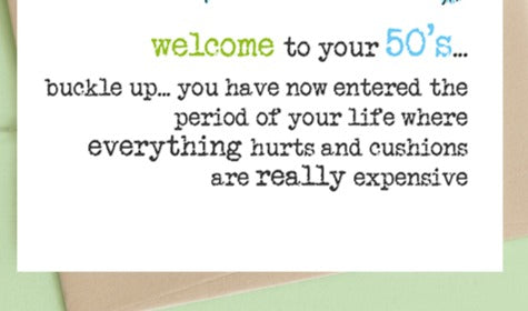 50’s… everything hurts... – Card image 2