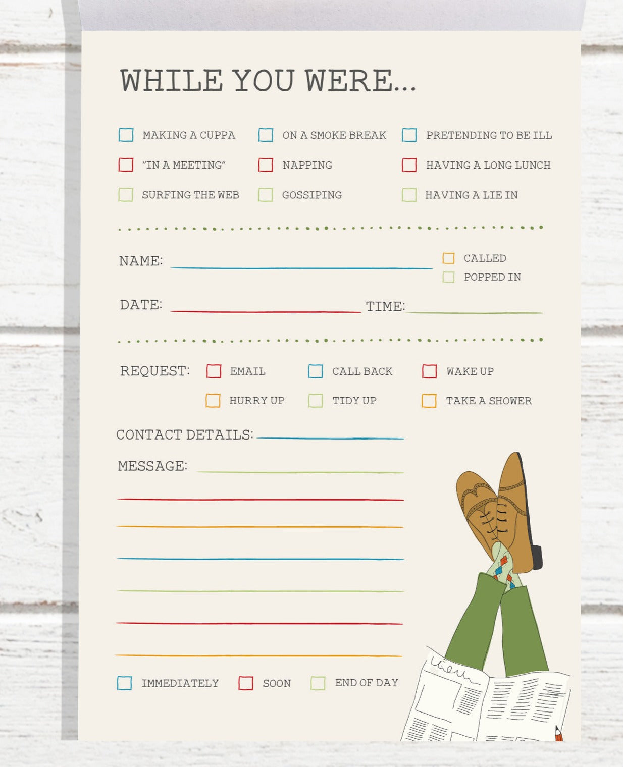 A6 Jotter Pad – while you were...... image 1
