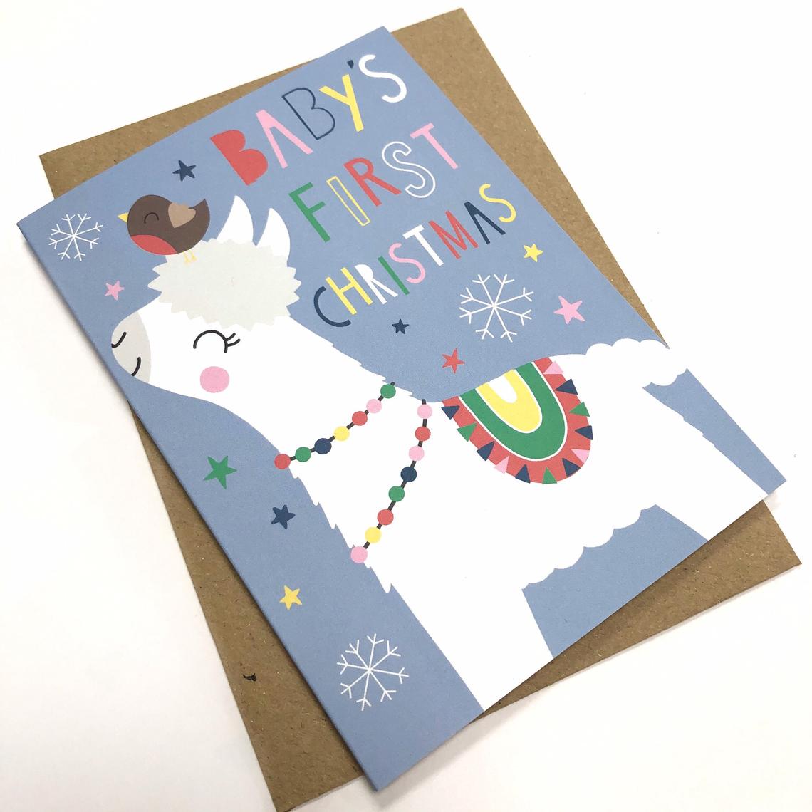 Baby’s First Christmas Card image 0