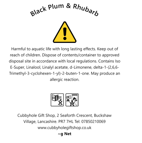 Black Plum & Rhubarb Soy Wax Melts image 6