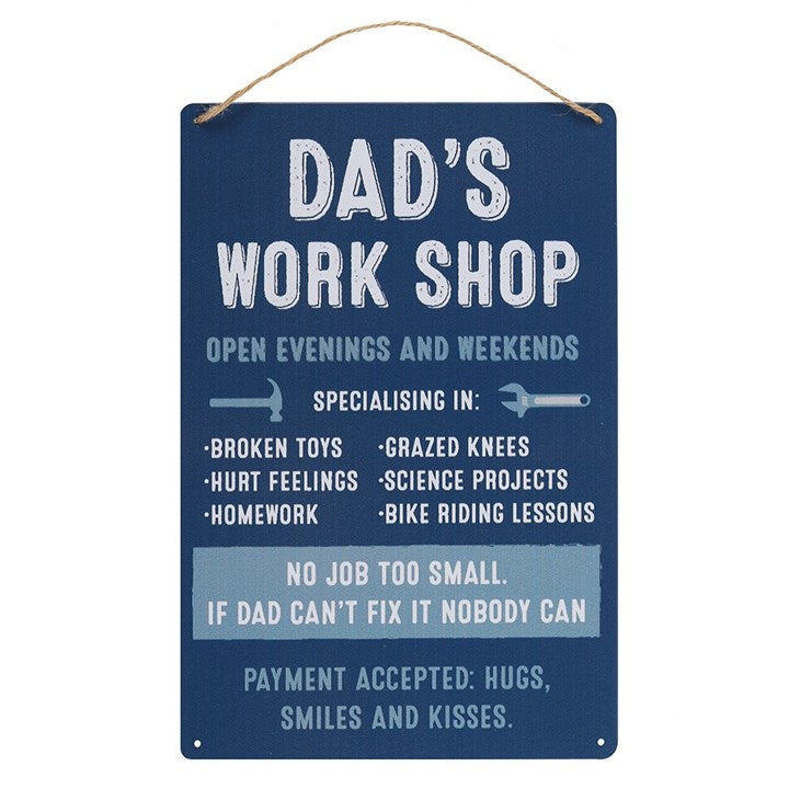 Dad's Workshop Metal Sign image 0
