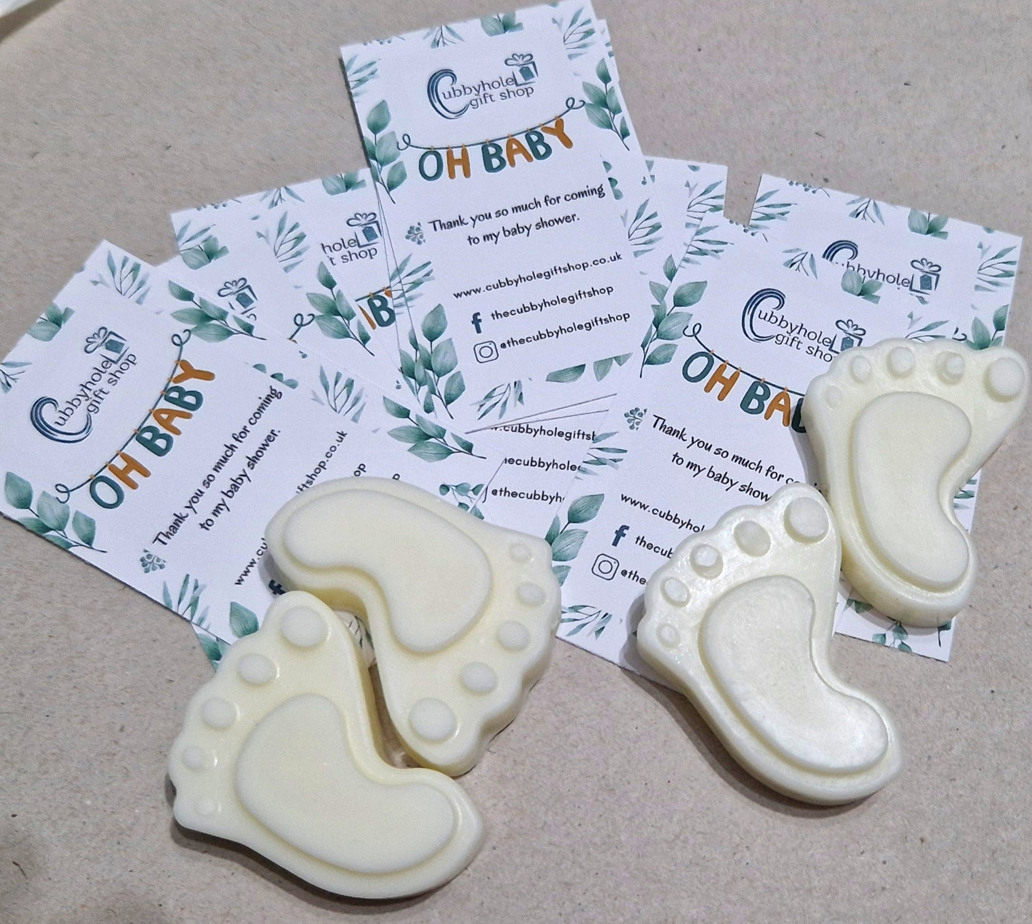 Baby Feet Wax Melts - Personalised Favours image 0