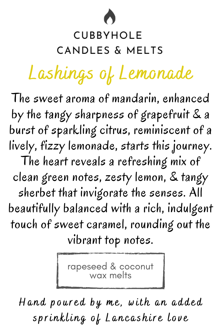 Lashings of Lemonade Natural Wax Melts image 1