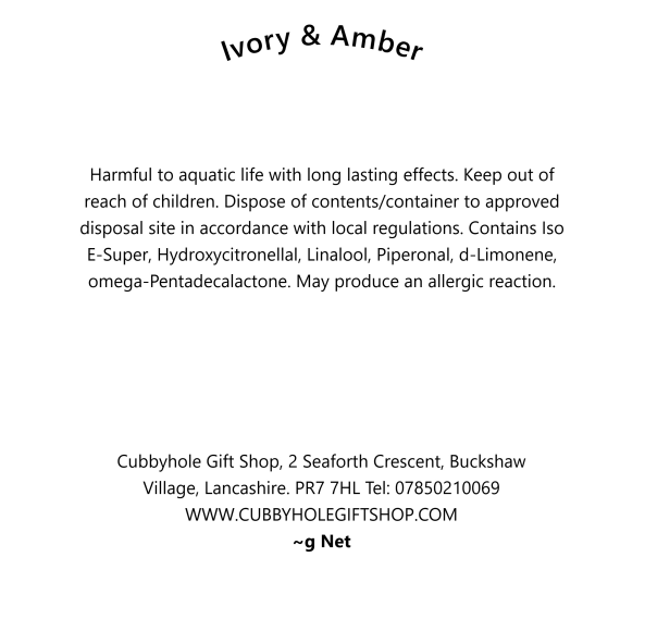Ivory & Amber Wax Melts