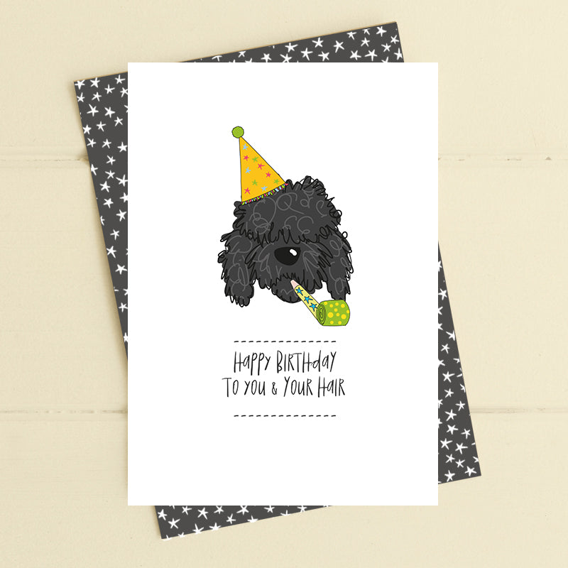Happy Birthday to you and your hair - Card image 0