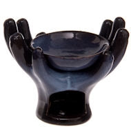 Hands Ceramic Wax Melter / Oil Burner image 1