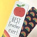 Best Teacher Ever! Bookmark image 2