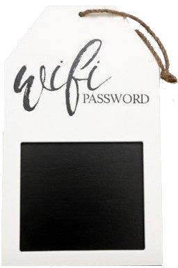 Wooden Wi-Fi Blackboard image 0