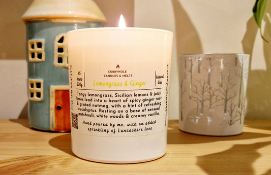 Lemongrass & Ginger Natural Wax Candle image 0