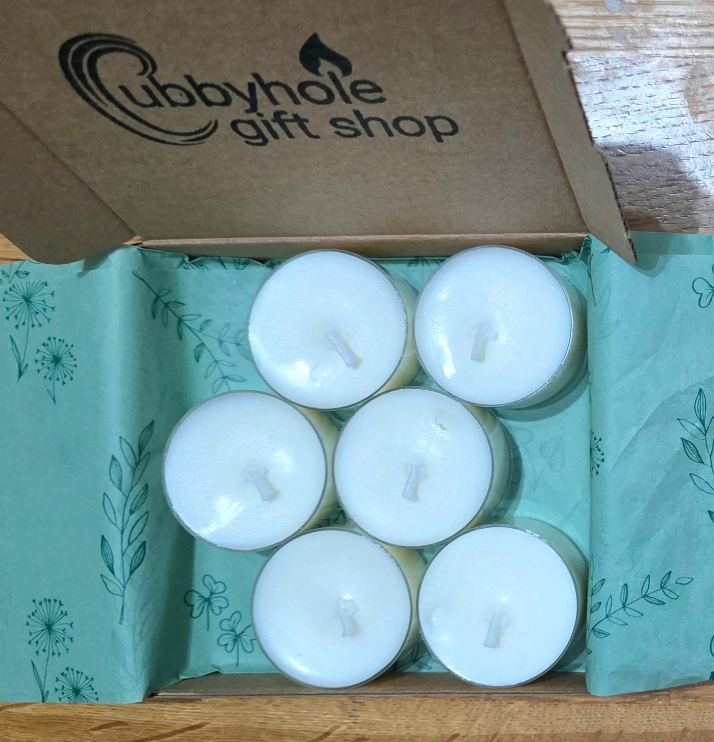 Natural Wax Tealights With Cotton Wicks