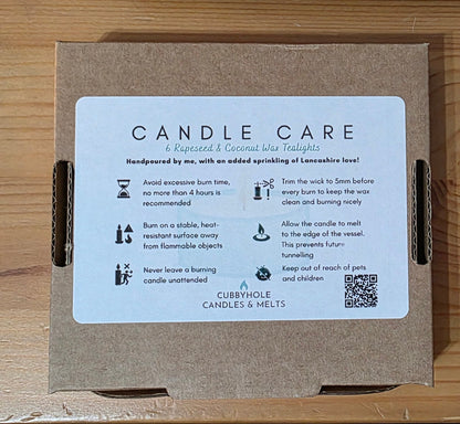 Natural Wax Tealights With Cotton Wicks