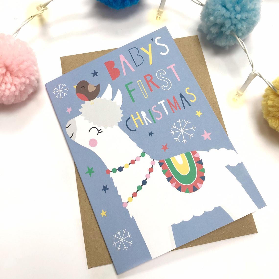 Baby’s First Christmas Card image 1