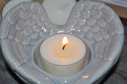 Natural Wax Tealights With Cotton Wicks ~ Box of 12 image 1