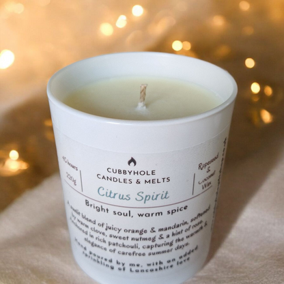 Citrus Spirit Natural Wax Candle image 1