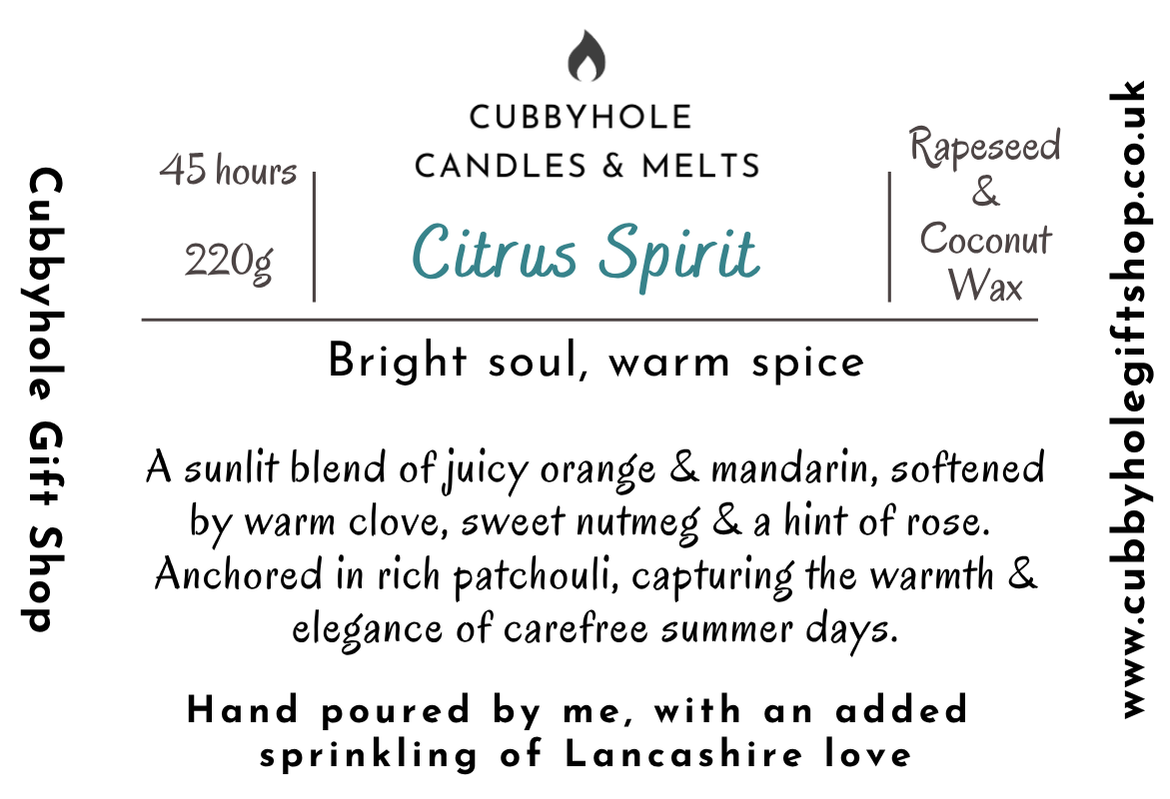Citrus Spirit Natural Wax Candle image 2