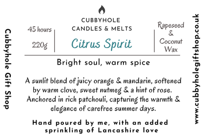 Citrus Spirit Natural Wax Candle image 2