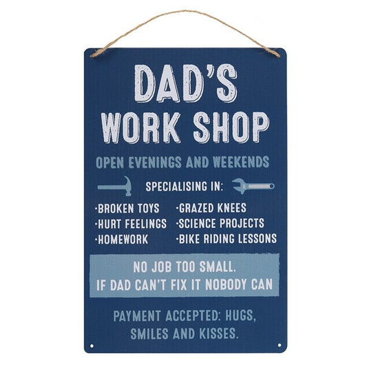 Dad's Workshop Metal Sign image 0