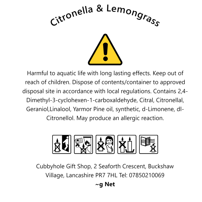 Citronella & Lemongrass Natural Wax Melts - Essential Oils  image 5