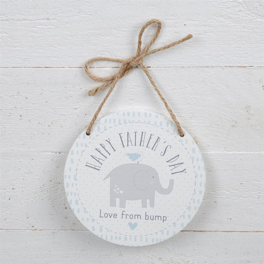 Happy Fathers Day Love From Bump.. hanging sign image 0