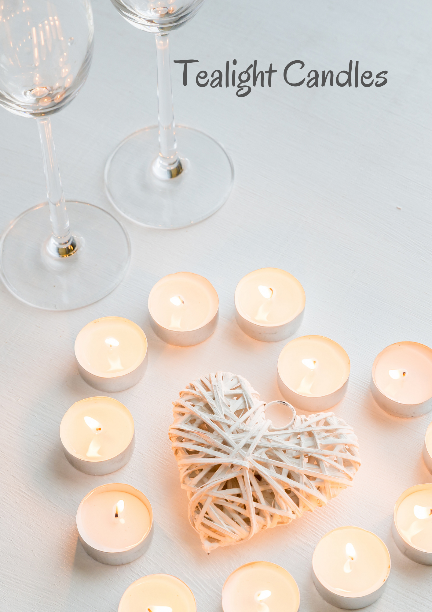 Natural Wax Tealights With Cotton Wicks ~ Box of 12 image 0