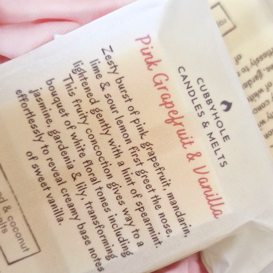 Pink Grapefruit & Vanilla Soy Wax Melts image 0