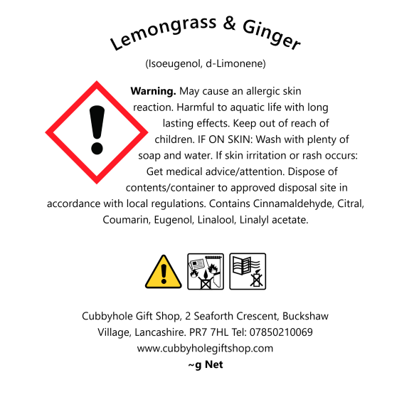 Lemongrass & Ginger Wax Melts