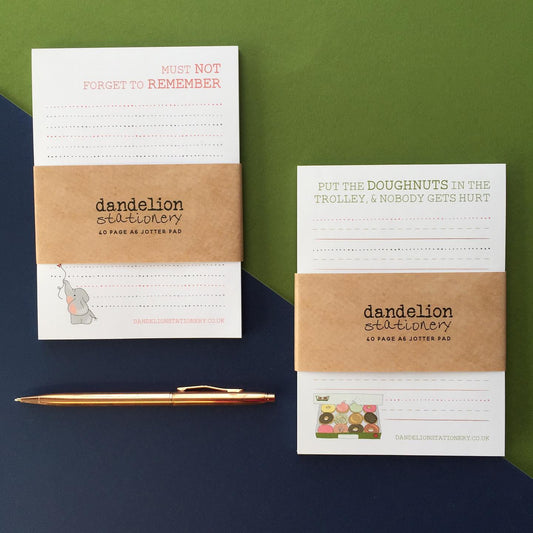 A6 Jotter Pad – Doughnuts image 0