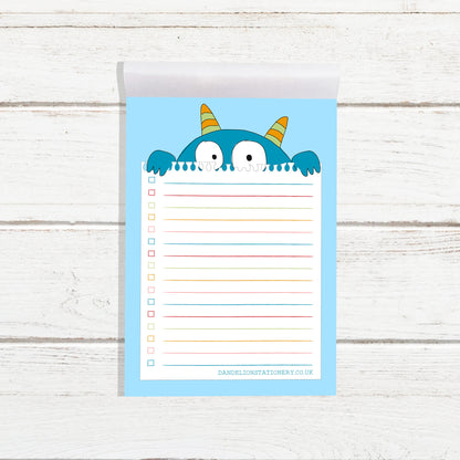 A6 Jotter Pad – Monster image 0