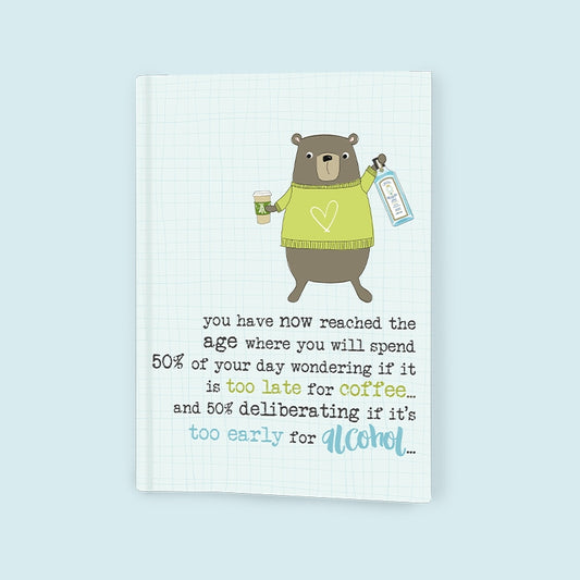 Coffee v Alcohol A6 Notebook image 0