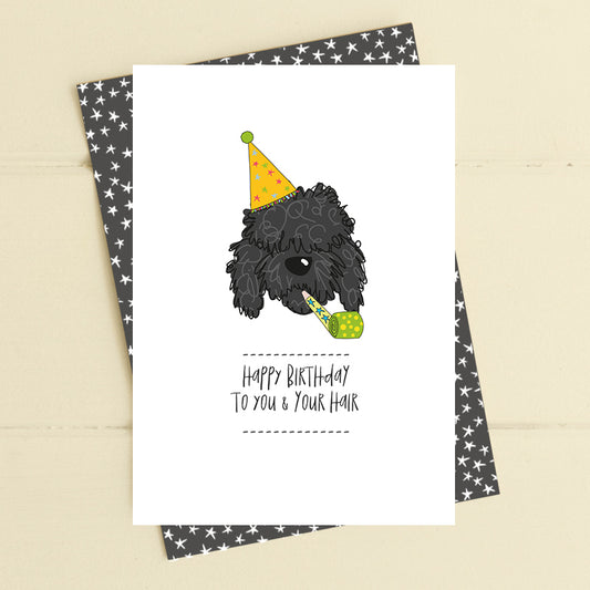 Happy Birthday to you and your hair - Card image 0