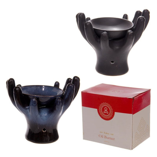 Hands Ceramic Wax Melter / Oil Burner image 0