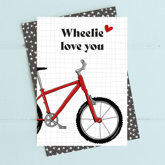 Wheelie love you - Card image 0
