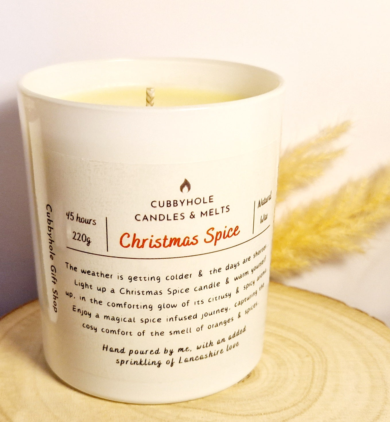 Christmas Spice Natural Wax Candle image 2