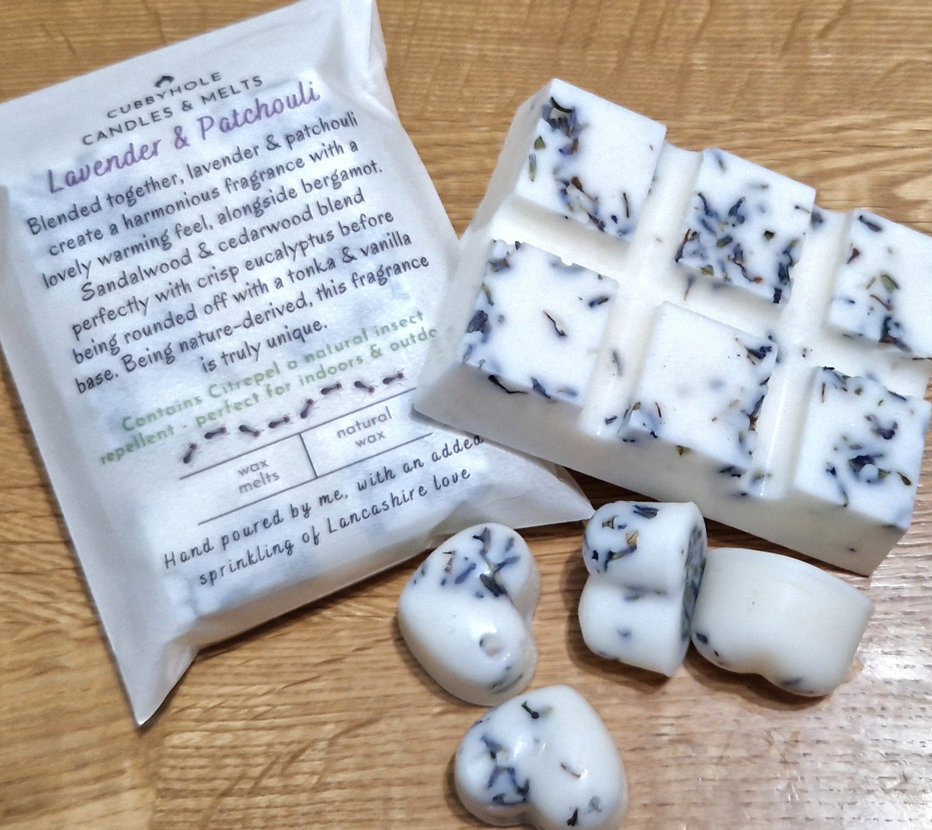 Lavender & Patchouli Natural Wax Melts - Essential Oils  image 0