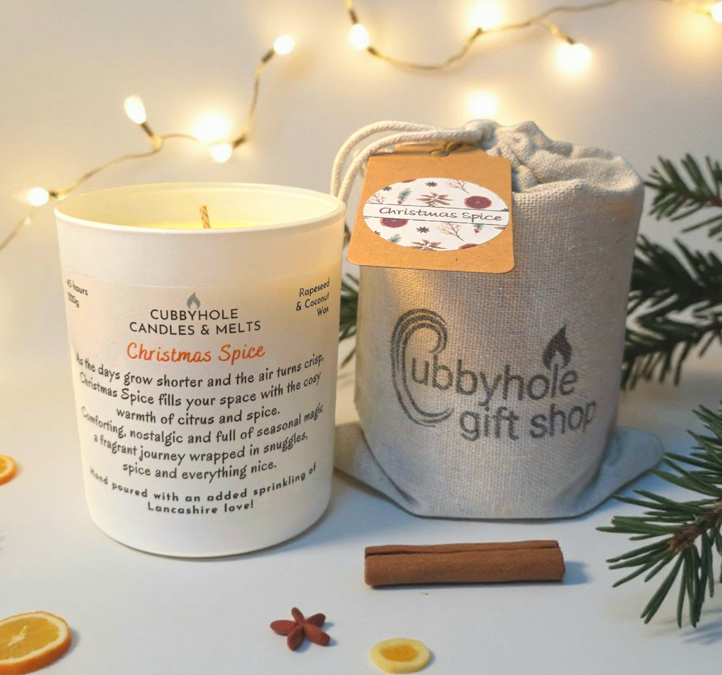 Christmas Spice Natural Wax Candle