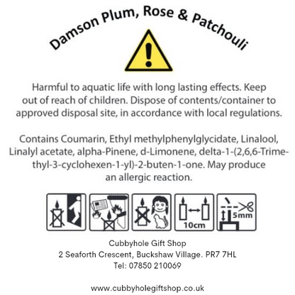 Damson Plum, Rose & Patchouli Natural Wax Candle