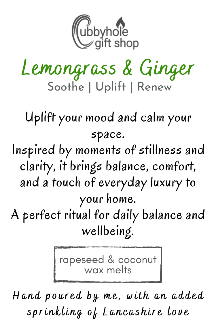 Lemongrass & Ginger Natural Wax Candle