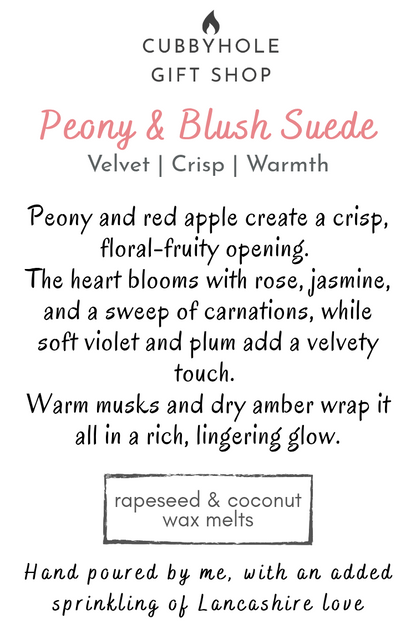 Peony & Blush Suede Wax Melts