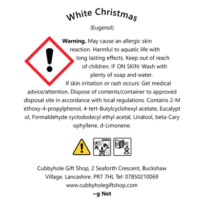 White Christmas Candle